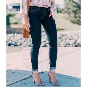 Flying Monkey Buckle Low Rise Skinny Stretch Jean